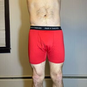 Pair of Thieves Men's Vibrant Red Boxer Briefs